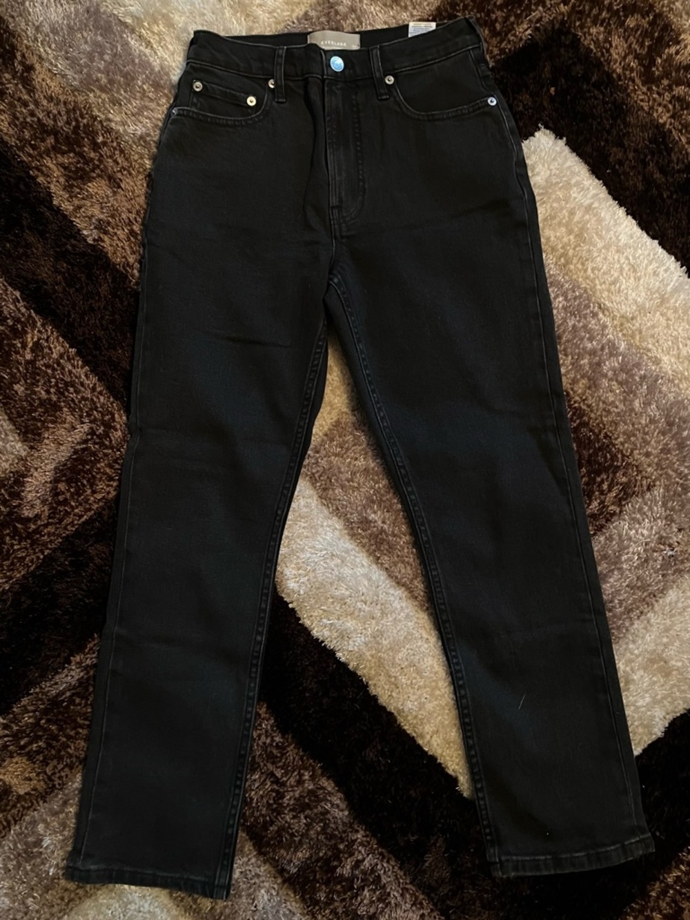 Everlane Straight-Leg Black Women's Jeans